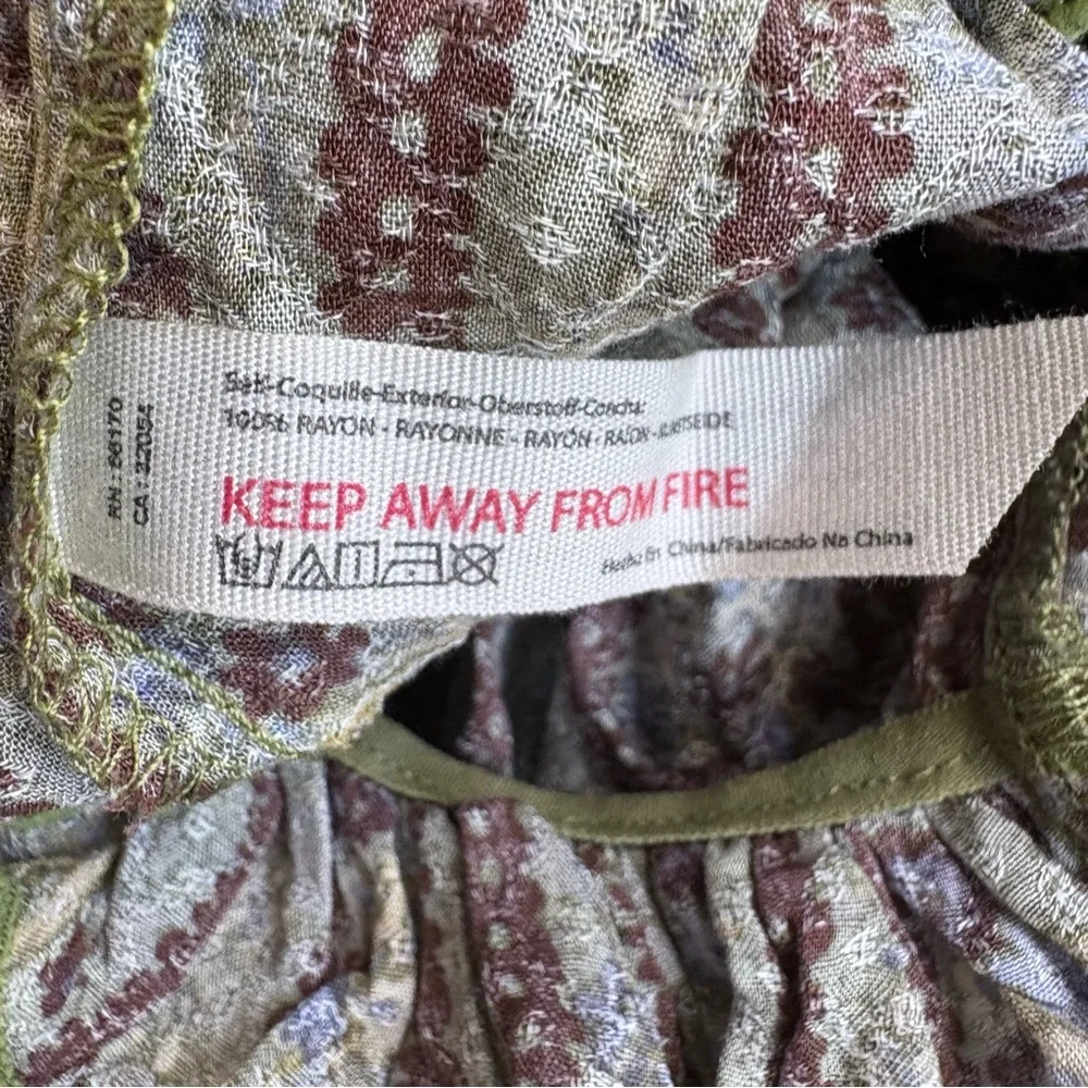 Intimately Free People Rule The World Floral Maxi Jumpsuit in Fern Combo Large - Picture 16 of 16